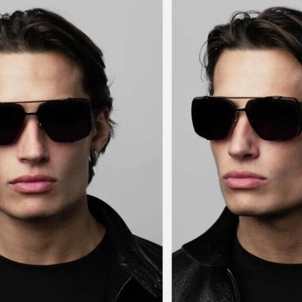 New DITA SOULINER-TWO DTS136-64-01-Z Gold/Black Iron/Grey Sunglass $,1.100+ TAX - Picture 2 of 5